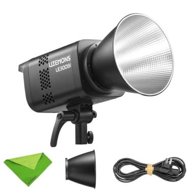 Imagem de Godox LE300BI Preto LE300 Bi LITEMONS Luz LED bicolor, 320 W 2800 K ~ 6500 K, CRI ≈ 98 TLCI ≈ 98, 11 efeitos FX, 58900 Lux a 1 M, Montagem Bowens Luz contínua para fotografia, Suporta controle DMX/RDM