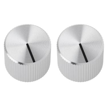 Imagem de Be In Your Mind 2X Botão de controle de volume prata 15 mm 15 x 12,5 x 6,4 mm para ajuste do amplificador de volume de áudio