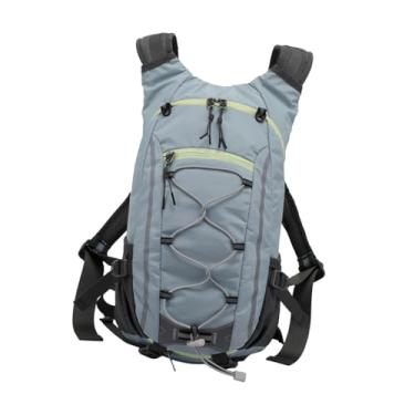 Imagem de Fenteer Mochila esportiva de caminhada 13L, versátil, 9,4 x 5 x 17 polegadas, ergonômica, com vários bolsos para mochila de montanhismo, Azul Claro