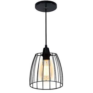 Imagem de Pendente Aramado Utron Taça Cor (Preto)