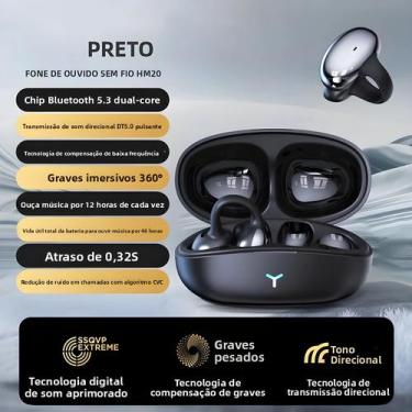 Imagem de Fones De Ouvido Esportivos Bluetooth 5.3 À Prova d'Água Com Redução De