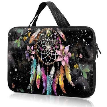 Imagem de Bolsa com alça para laptop de 14 polegadas e 38 cm, bolsa de 36 cm, 39 cm, capa compatível com Dell, Lenovo, Toshiba HP, Asus Notebook Messenger - Dreamcatcher