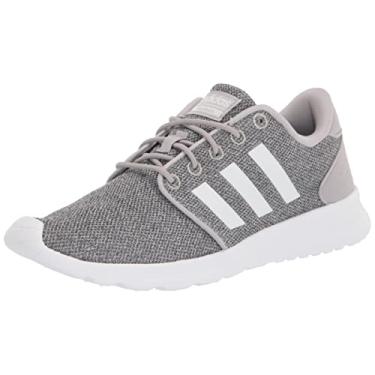 Imagem de Tênis de corrida feminino Adidas Cloudfoam QT Racer Xpressive-Contemporary Cloadfoam, Cinza, 7