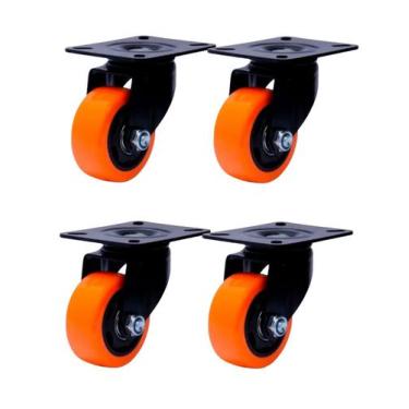 Imagem de Kit 4 Roda Rodízio Giratório Resistente Industrial Colson - Geral