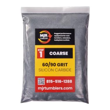 Imagem de MJR Tumblers 1,8 kg por polimento 60 90 carboneto de silicone, refil de rocha, grãos abrasivos de mídia, Etapa 1 EUA