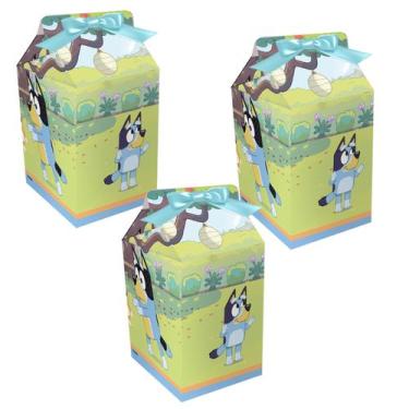 Imagem de Caixa Milk Lembrancinha Festa Bluey 8 Unidades 12x6x6cm Festcolor Lice