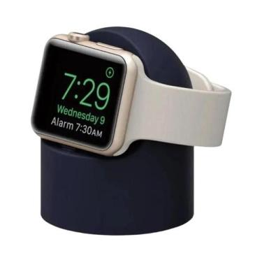 Imagem de Suporte Carregador Para Apple Watch Em Silicone Durável Com Modo De Me
