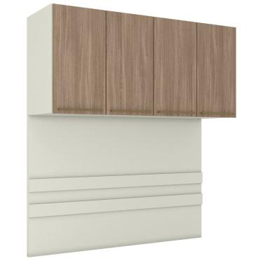 Imagem de Ponte Casal Modulado 4 Portas 185x165 cm Seletto Areia Jequitiba Henn