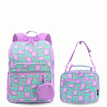 Imagem de Mochila J World Junior com lancheira para meninos e meninas