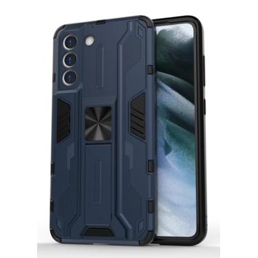 Imagem de SORAKA Capa para Samsung Galaxy S21 FE 5G com suporte Capa de proteção resistente para Samsung Galaxy S21 FE 5G Capa com placa de metal para suporte magnético para carro Capa Silm Fit