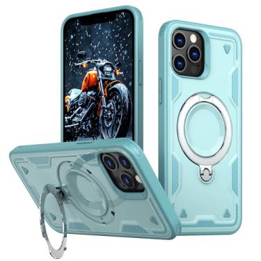 Imagem de SORAKA Capa para iPhone 12 Pro com suporte,compatível com MagSafe,Capa iPhone 12 com chapa de ferro Capa resistente que absorve choques Proteção contra quedas de nível militar