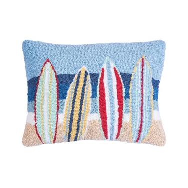 Imagem de C&F Home 1 Almofada de prancha de surf Team Sports at The Beach Hooked 30,5 cm x 40,6 cm 30,5 cm x 40,6 cm azul