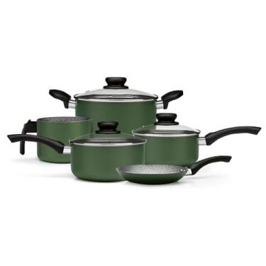 Imagem de Panelux CONJUNTO PANELAS ALUM 5 PCS AA ST PRA/VERDE MAXIMUM 2