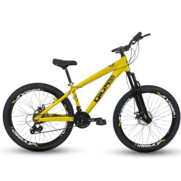 Imagem de Bicicleta Gios 26 Shimano Frx Evo 4trix Freio Disco Amarelo