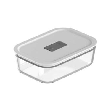 Imagem de Pote Vidro Hermético 850ml Fresh Lock Branco Freezer e Forno - OU