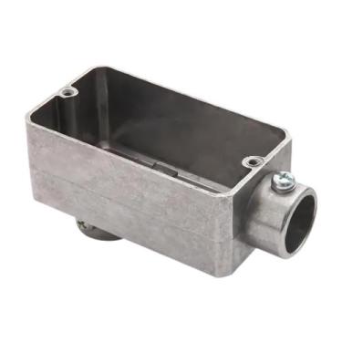 Imagem de Condulete Modelo Lb Em Alumínio 1 1/2 Sem Rosca Sieg Prateado