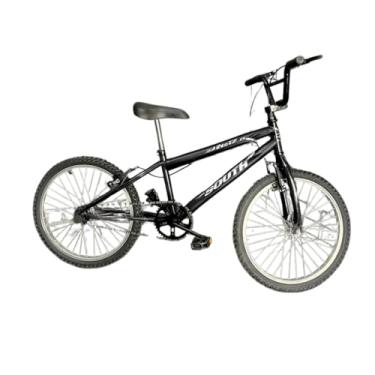 Imagem de Bicicleta aro 20 BMX Freestyle freios V-Brake aço 6 a 9 anos (Preto)