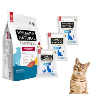 Imagem de Ração Formula Natural Fresh Meat Super Premium Para Gatos Castrados Sabor Carne, Para Gatos Felinos Adulto De Todos Tamanho 1,5kg