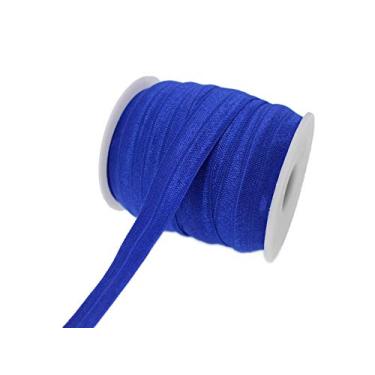 Imagem de PAMIR TONG Faixa de cabelo elástica dobrável de 25 metros colorida de 5/20.3 cm, arco de cabelo para bebê, dobrável, fita elástica para costura artesanal (real)