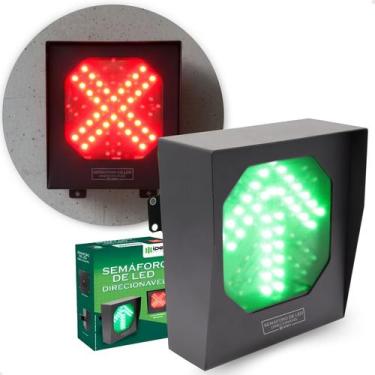 Imagem de Semáforo Led Direcionavel Painel Indicador Verde Vermelho - Ipec