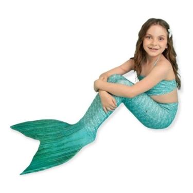 Imagem de Cauda De Sereia Completa p/ Nadar + Nadadeira Sapatinho Dany