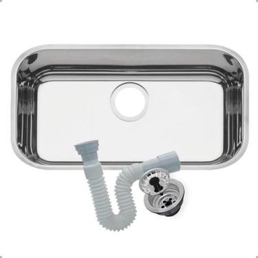 Imagem de Cuba Inox Tramontina Lavínia Prime 56x34cm Alto Brilho