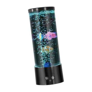 Imagem de Generic Lâmpada de peixe Luz noturna de peixe para casa Quarto Decoração com alimentação USB Abajur de mesa para aquário de água-