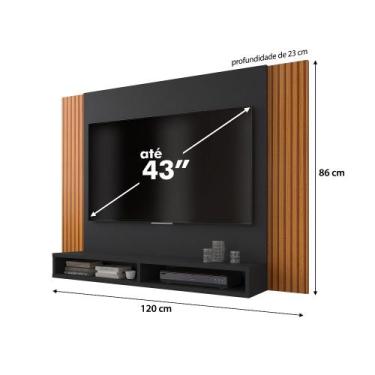 Imagem de Painel Tokyo Para TV De Até 43 Polegadas Com 2 Nichos - ViaNossa,  Pre
