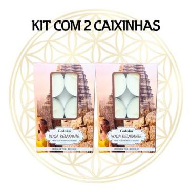 Imagem de KIT C/2 CX's Vela Aromática Para Rechaud Indiana Goloka, YOGA RELAXANT