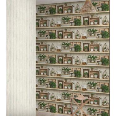 Imagem de Papel de Parede Exposure EP3802 Estante Descolada - Rolo: 10m x 0,53m