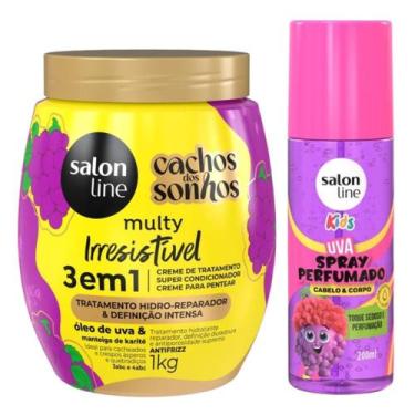 Imagem de Perfume e Tratamento: Spray Perfumado e Creme 3em1 1kg Uva Irresistíve