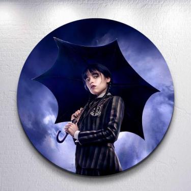 Imagem de Capas p/ Painel Redondo Festa Infantil Adams Vandinha Família Sombria 