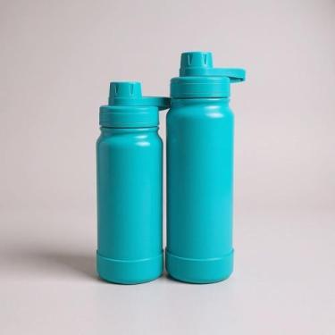 Imagem de Garrafa Térmica 600ml/800ml Inox Premium Tampa Antivazamento Bico Rosq