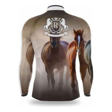 Imagem de Camisa Infantil Cavalo Cavalgada Rural Proteção Solar Uv50+ - Vaquejad
