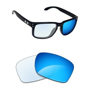 Imagem de Alphax Lentes de reposição adaptáveis fotocromáticas espelhadas não polarizadas para óculos de sol Oakley Latch Beta OO9436