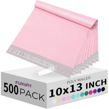 Imagem de Fuxury Envelopes de poliéster 10 x 13 polegadas 500 peças, sacos de envio resistentes para roupas, envelopes autoadesivos para envio de correspondência, sacos de poliéster à prova d'água, sacos de