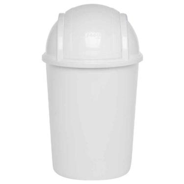 Imagem de Lixeira Com Tampa Basculante 7,5l Branco Jaguar R.0062