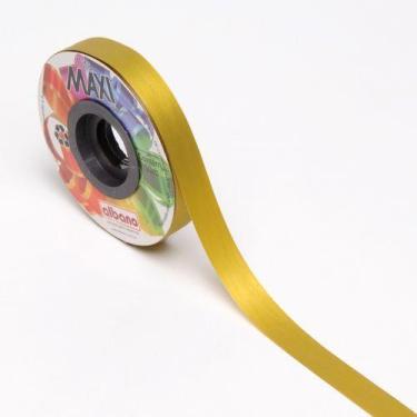 Imagem de Rolo de Fita Decorativa Para Presente 16mm x 50m - AAZ, Ouro
