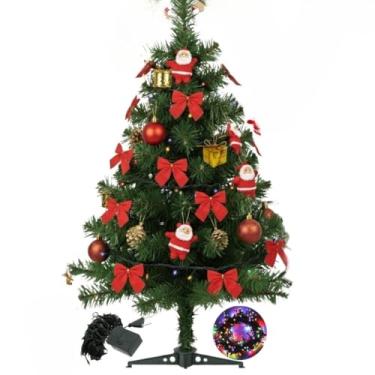 Imagem de Árvore de Natal 60cm Mini Pinheiro Verde - Kit Luxo para Mesa e Escritório com 50 Galhos Decorados(Arvore 60cm (Sem Enfeites))