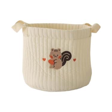 Imagem de Yunhgft Cesto para Fraldas, Organizador de Fraldas, Presente para Chá de Bebê, Versátil, Recipiente de Armazenamento Vazio para O Quarto Do Bebê, Bolsa Organi, Esquilo Marrom Grande, Tamanho real