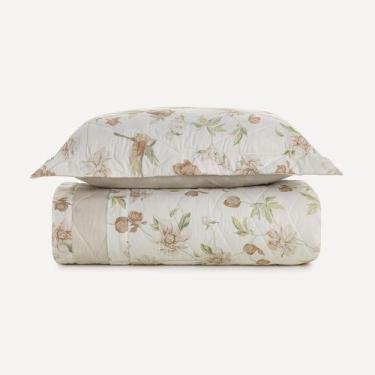 Imagem de Colcha Solteiro com Porta-travesseiro Algodão Eloise Karsten, U