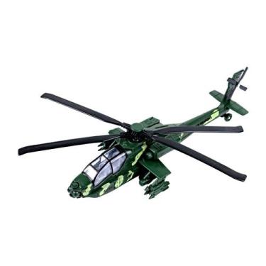 Imagem de Helicóptero militar de brinquedo HAPTIME com luzes e sons 28,7 cm verd