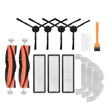 Imagem de Detachable Main Brush Hepa Filter Side Brush Mop Cloth Compatible With Xiaomi Mi STYTJ05ZHM Robot Vacuum-Mop 2 Ultra Cleaner Spare Part(Pink)