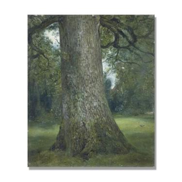 Imagem de NHLDZYH Arte de parede John Constable, (Elm Trunk), pôster de pinturas famosas, decoração de parede com impressão de imagem retrô de romantismo. Somente tela 60 x 72 cm - 23,6 x 28,3 pol