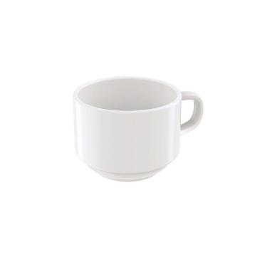 Imagem de Conjunto Xícaras 240ml E Pires De Chá Paola Em Porcelana Branca - Tramontina 96600137