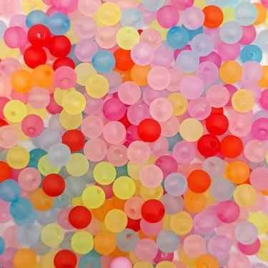 Imagem de Miçanga Passante Bola Lisa Acrílico Colorida 6mm 100pçs 15g - Macall