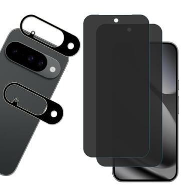Imagem de HKKAIS Protetor de tela de privacidade projetado para Google Pixel 10 filme de vidro temperado privado anti-espião, pacote com 2 películas, 2 unidades