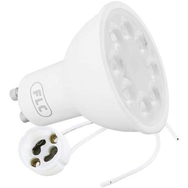 Imagem de Lâmpada Led Mr16 3W Frio 6500K Bivolt Com Soquete Gu10 - FLC, 110V/220