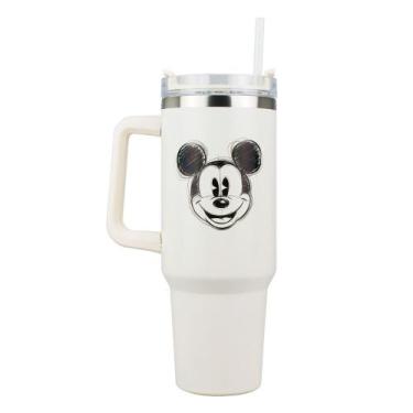 Imagem de Caneca Grande Branco Com Canudo Mickey 1.1L - Disney - Taimes