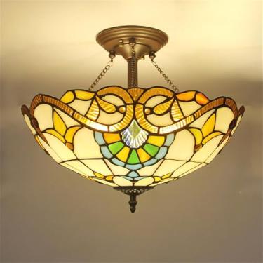 Imagem de Luminária pendente contemporânea de vidro colorido com LED, estilo americano criativo, para sala de estar, restaurante, quarto, hotel, casa de campo, corredor, café, bar, lustre de vidro col